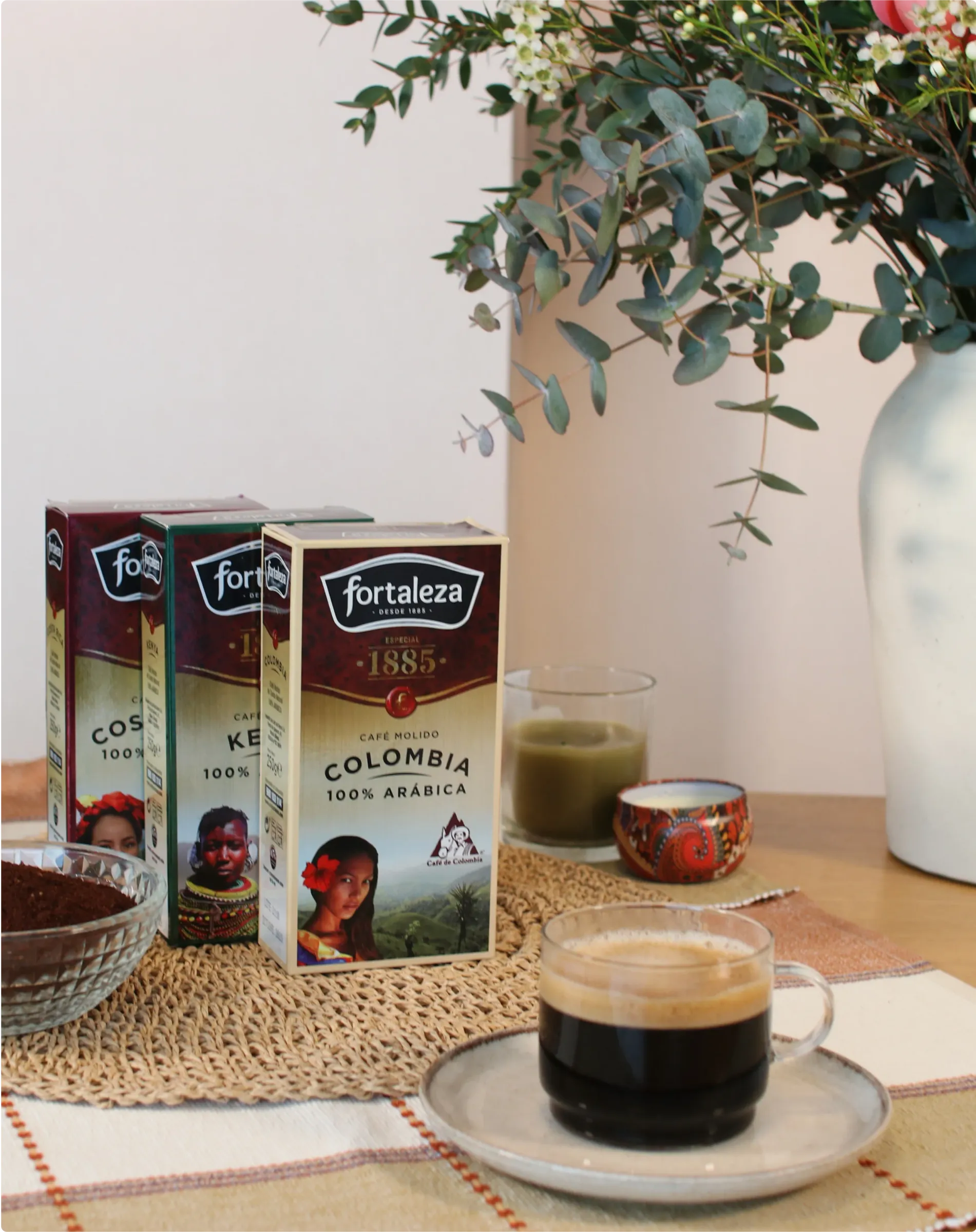 Café Fortaleza paquetes y taza