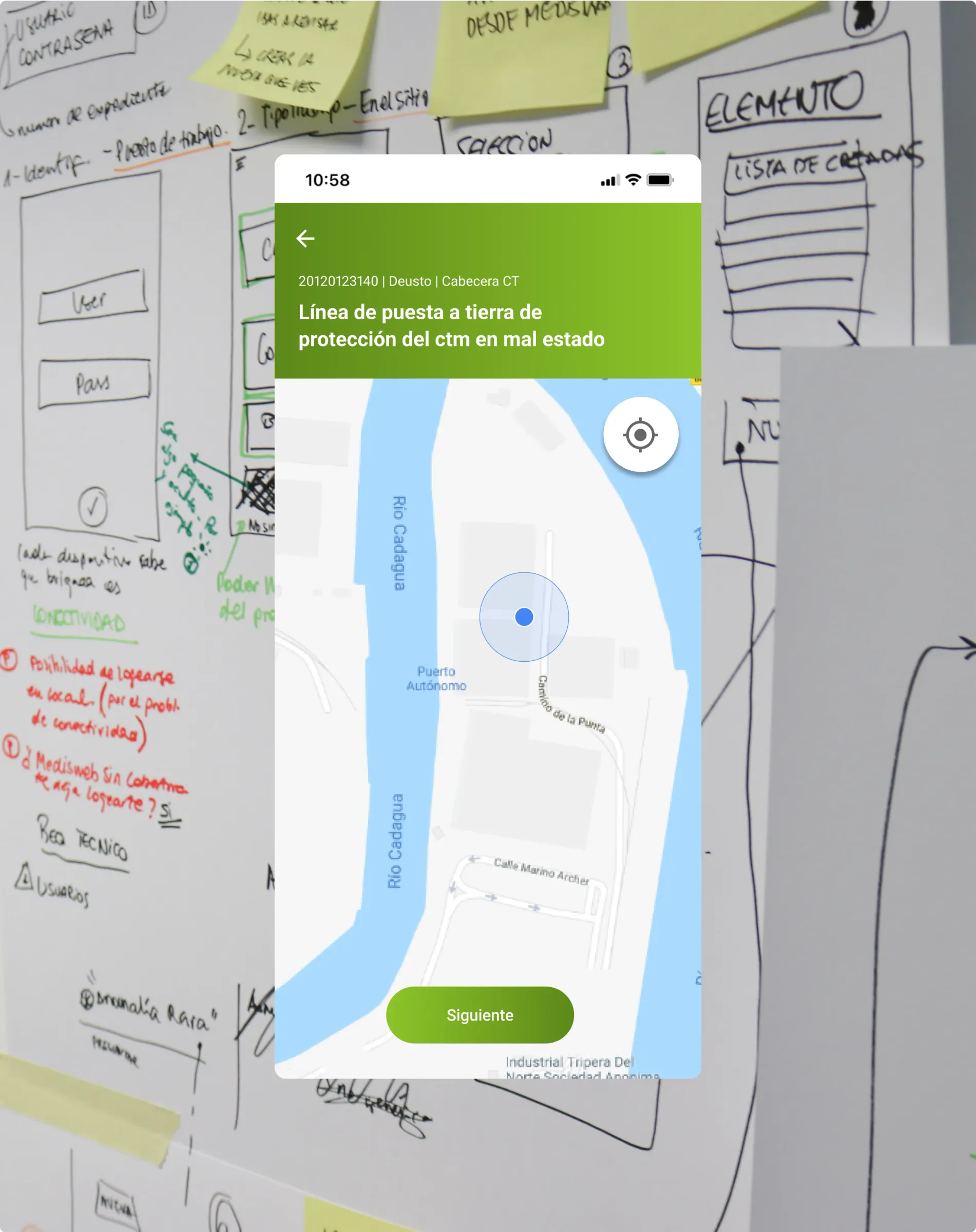 Mapa de la app