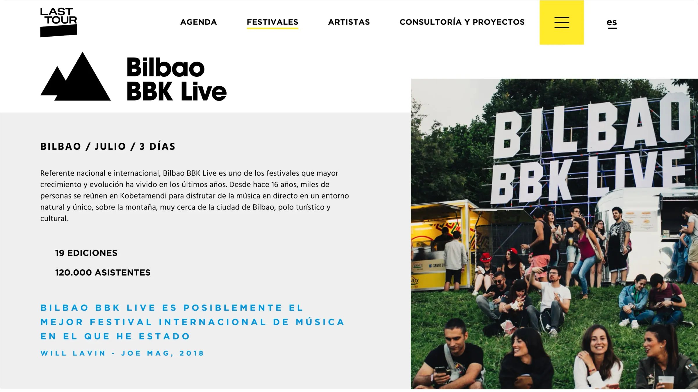 Last Tour web BBK Live
