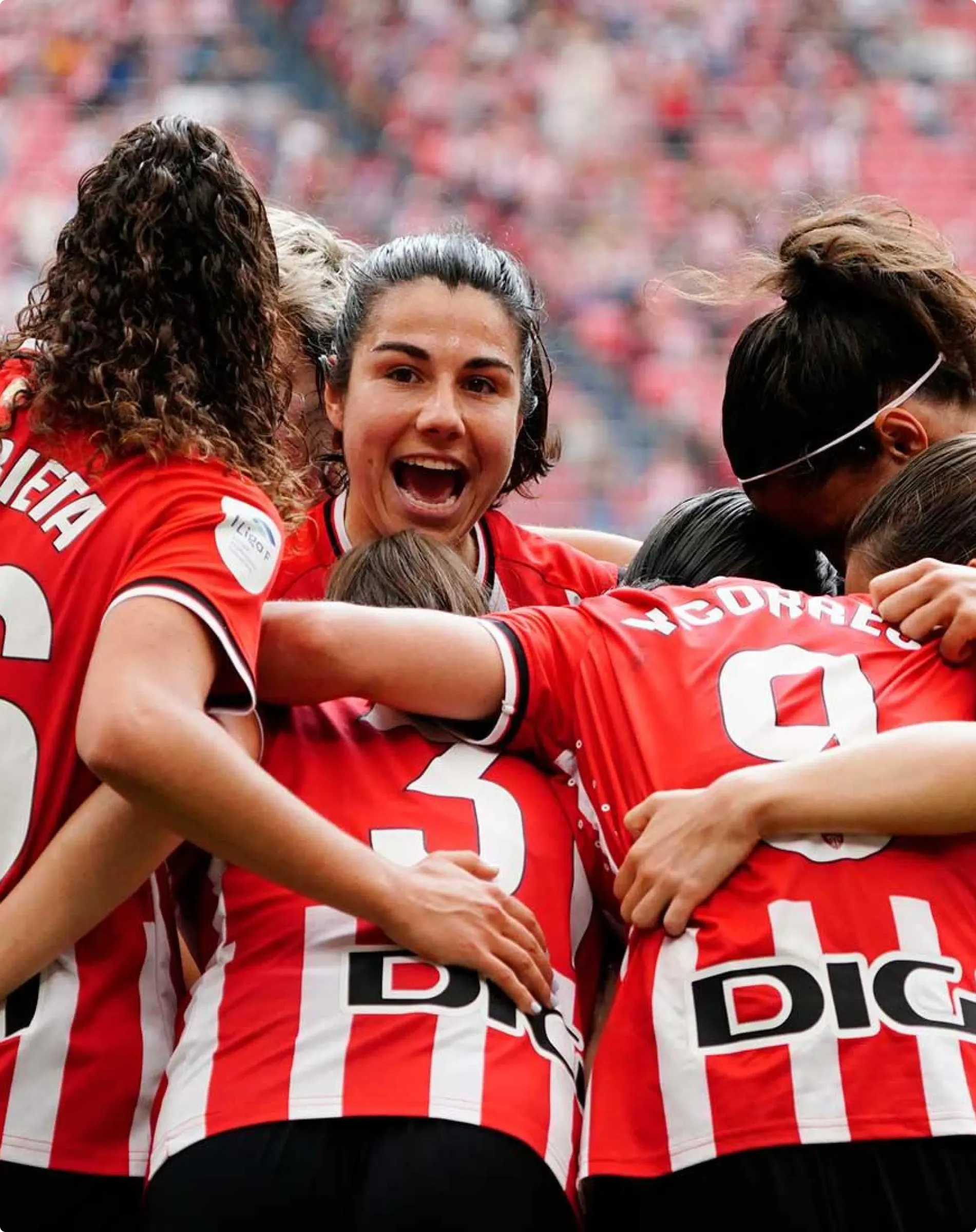Athletic Club femenino abrazo